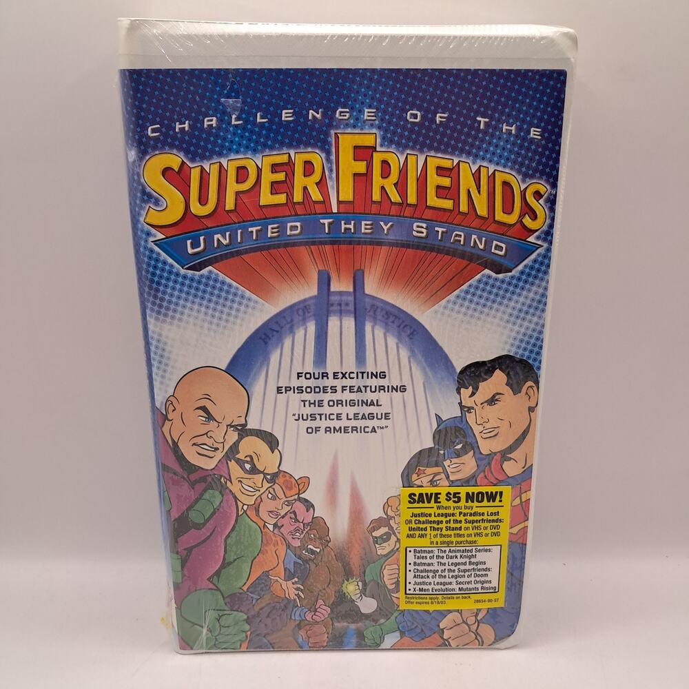 Challenge of the Super Friends - United They Stand (VHS, 2003) Brand New Sealed